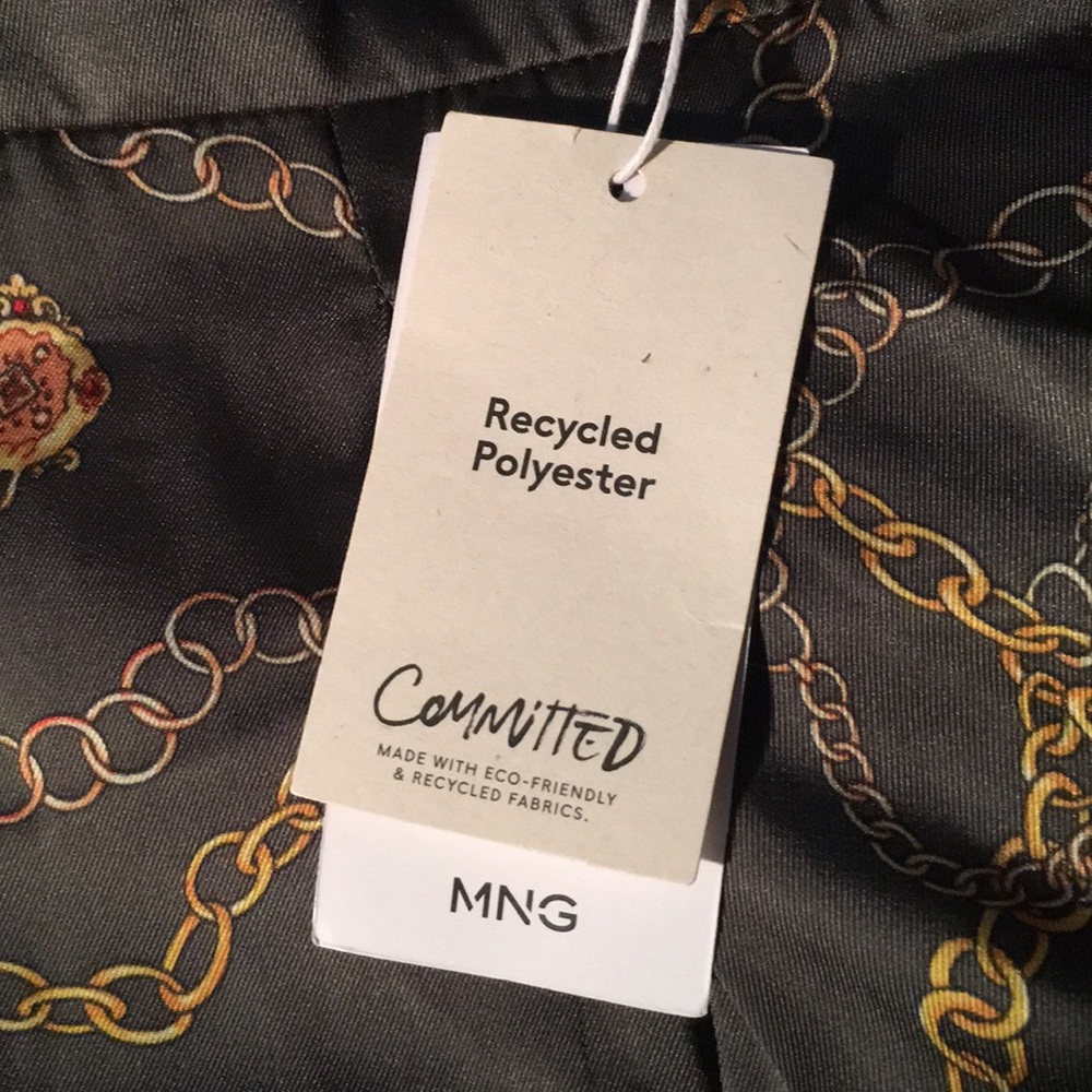 Mango Satin-Finish Pants with Detail new with Tag Size M. - Picture 4 of 4